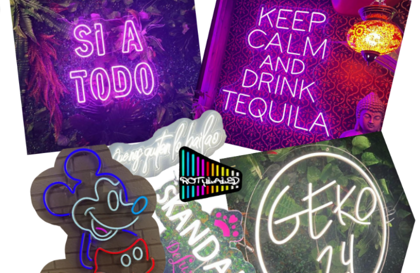 ejemplos rotulaled vinilos y letras neon personalizadas